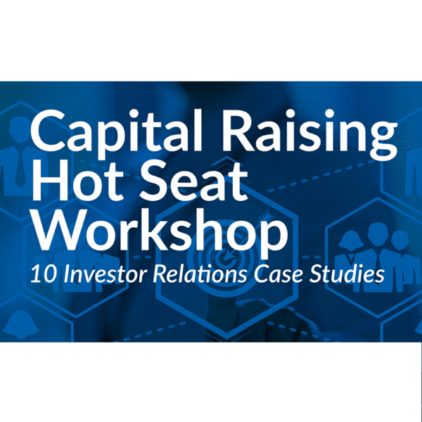 Capital Raising Hot Seat Workshop - April 12th 2022 - Virtual Ticket (Welcome)