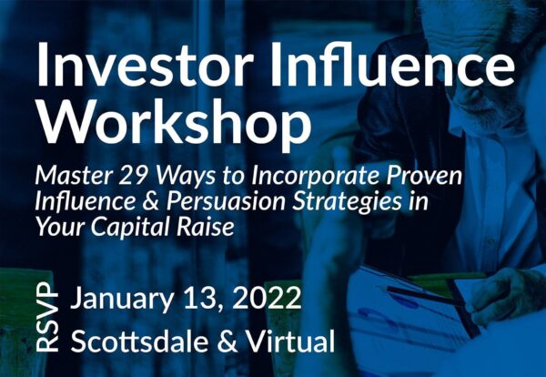 Charter Ticket: Investor Influence Workshop Jan 2022 (In-Person Ticket)