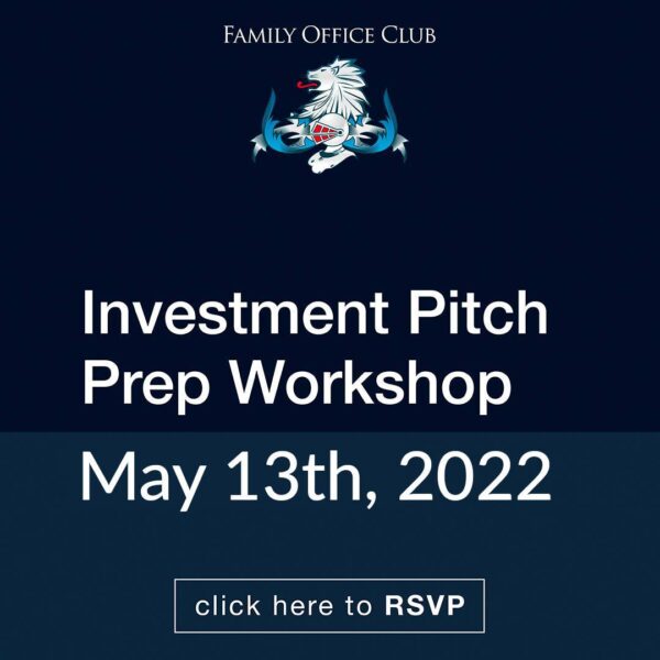 Investment Pitch Prep Workshop - May 13th 2022 - In-Person (Portal)
