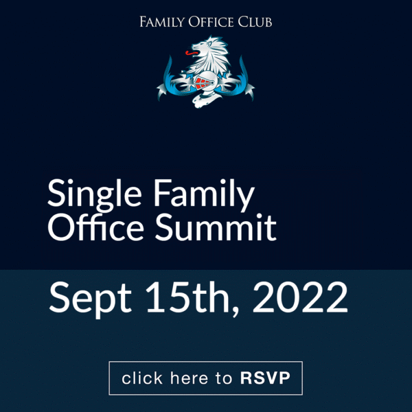 Single Family Office Summit - September 15th 2022 - Virtual Ticket (Welcome)